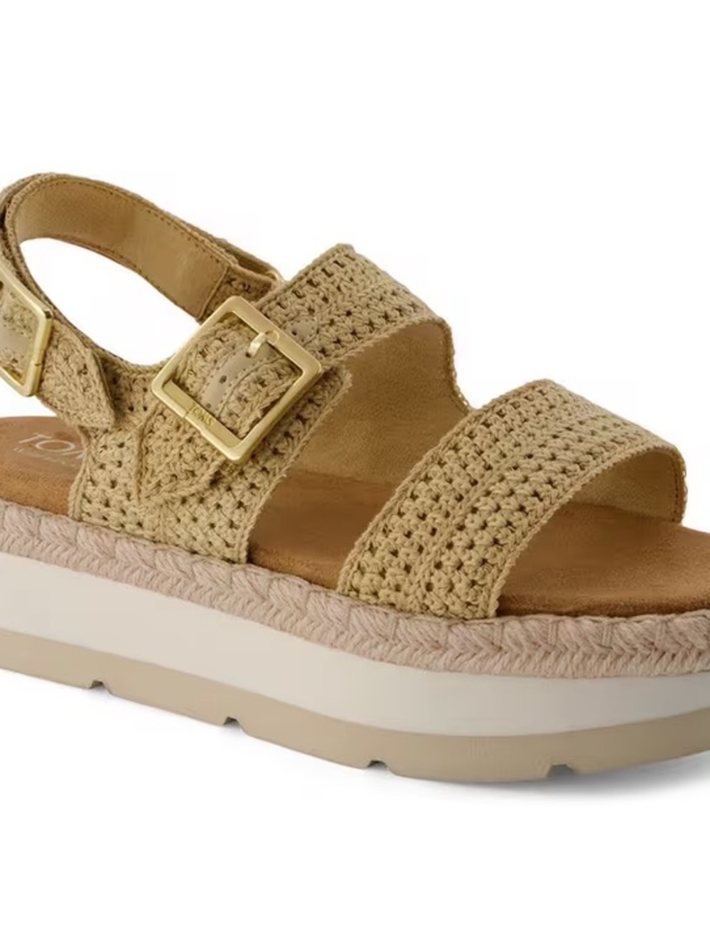 WOMEN'S TOMS GIANA FLATFORM SANDAL PLATFORM SANDALS